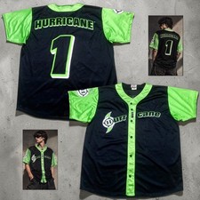 RARE VTG 2003 WWE The Hurricane Authentic Baseball Jersey USA Made Size 48 / LG picture