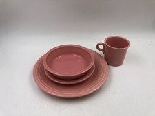 Fiesta Ceramic Pink 10in Dinner & 7in Salad Plate & 7in Bowl & Mug AA02B51020 picture