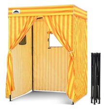EAGLE PEAK Flex Compact 5x5 Pop-up Canopy Changing Room - Yellow/Orange picture