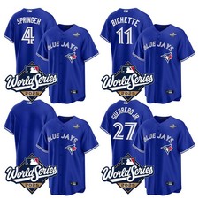 Men's Blue Jays 2025 Rush Blue 2025 World Series Stitched Jersey All Size NWT picture