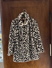 Dolly Girl By Anna Sui Faux Leapord Fur Coat picture