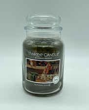 Yankee Candle AUTUMN LODGE Large Jar 22 oz Candle Patchouli, Vetiver, Sage picture