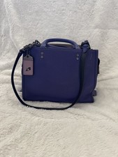 Coach Purple Leather Shoulder Crossbody Handbag1941  Rouge picture