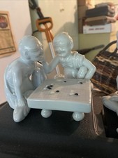 Vintage  Small Japanese Figurines Playing Go picture