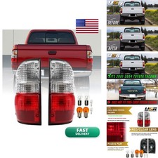 USR DEPO 01-04 Tacoma Tail Lights JDM Red/Clear Lens Left+Right 2001-2004 Toyota picture