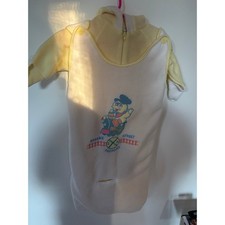 Vintage Sesame Street Big Bird Railroad Baby Bunting Yellow 0-6M picture