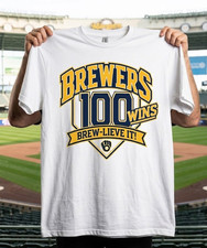 9/25/26 MILWAUKEE BREWERS 100 WINS Exclusive SGA SHIRT  picture