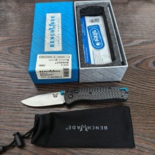 Benchmade Mini Bugout 533-3 CPM-S90V Black Carbon Fiber Blue AXIS Pocket Knife picture
