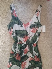 Show Me Your MuMu Kendall Floral Green/Orange Maxi Dress Bridesmaid Sz Large NEW picture