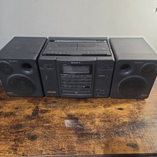 sony boombox cassette cd .tuner CFD-757 Radio Works picture