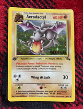 Aerodactyl (Prerelease) 01/62 Promo WoTC Promo Pokemon 1st Edition Holo picture