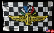 Indianapolis Motor Speedway Checkered Flag Banner Indy 500 IndyCar Brickyard 3x5 picture