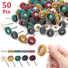 50Pcs Abrasive Metal Polishing Buffing Wheel Burr Kit Set for Dremel Rotary Tool picture