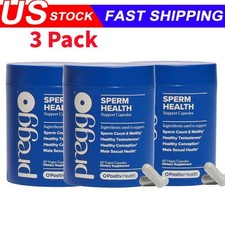3 Pack PREGGO O-Positive Sperm Health Boost Capsules – 180 Count For Men picture