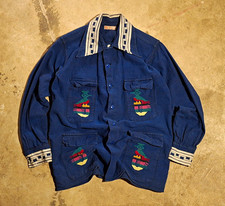 Vtg 50s Totonicapán Guatemalan Embroidered Folk Jacket Size 38 picture