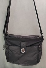 Kipling Leah Crossbody With Monkey Keychain Charm Black Medium Nylon picture