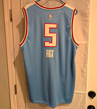 Nike De'Aaron Fox #5 Sacramento Kings Sactown NBA Basketball Jersey Blue picture