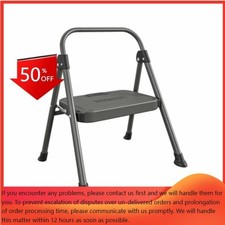 Cosco 1 Step All Steel Step Stool: Black, Folding Step Stool ,225 lb Capacity2Pk picture