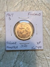 1967 finland markka coin  silver Coin XF Combine Shipping Fees picture