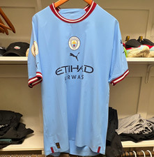 PUMA Manchester City Haaland #9 Soccer Jersey Blue Men's XXL Officially Licensed picture
