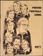 1977 Purdue Football Media Guide Roster Stats Records 100 Pgs Boilermaker Info picture
