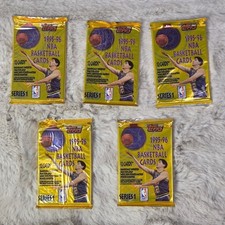 5x 1995-96 Topps NBA Series 1 Sealed Packs (12 Cards) picture