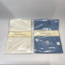 Vintage Jacobson's Camelot Tablecloths (1) White & (1) Blue 60