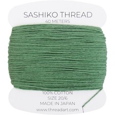 ThreadArt Sashiko Thread - 40 Meters 100% Cotton Med Thickness 20/6 - 32 Colors picture