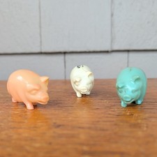 Vintage Celluloid tape Three little pigs Sewing Tape Measure lot DAMAGED  picture