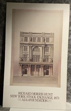 VTG -Richard Morris Hunt- New York Stock Exchange 1873 Print / Poster 23” X38” picture