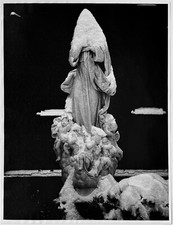 Walter Silver Sculpture Under Snow 1974 Signed/D Gelatin Silver Print Unframed picture