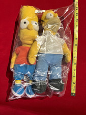 The Simpsons Bart & Homer Simpson Plush Stuffed Animals 13 in Set of 2 picture