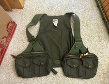 Filson Style 16003 Strap Fly Fishing Vest Green USA Made Regular Vintage picture