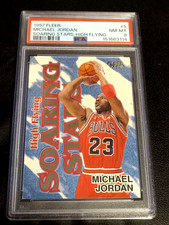 1997-98 Fleer High Flying Soaring Stars #9 Michael Jordan PSA 8 Near Mint-Mint picture