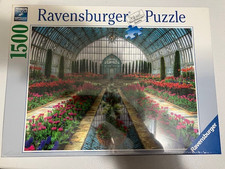 Ravensburger Jigsaw Puzzle Atrium Garden Flowers 1500 Pieces - Sealed NEW picture