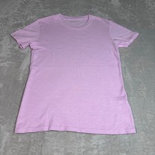 NWOT American Giant Womens Crewneck  Short Sleeve T-Shirt S Pink Made in USA picture