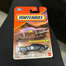 Matchbox Super Chase 1968 Ford Mustang Fastback 1:64 Diecast Black/Yellow picture