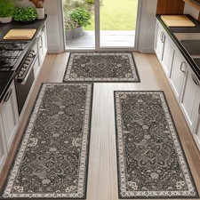 Washable Boho Kitchen Rugs Sets of 3 Kitchen Rug Runner Carpets Non Slip Area picture