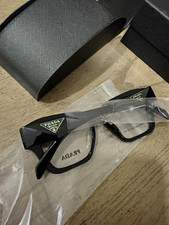 PRADA PR 11VV Women's Black Cat Eye Full Rim Plastic Eyeglasses 54-18-140 picture