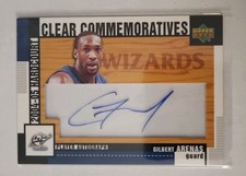 2004-05 Upper Deck Hardcourt - Clear Commemoratives Gilbert Arenas #HCC-GA (AU) picture