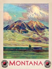 Visit Montana 1920s Vintage Style Travel Poster - 18x24 picture