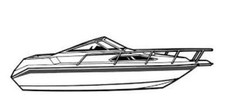 7.6oz BOAT COVER SEA SWIRL 230 CORDOVA I/O 1990-1991 picture