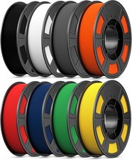 8 Color Bundle Elite PLA+ 3D Printer Filament, Multicolor PLA+ 1.75mm, Individua picture
