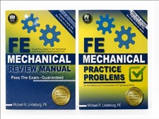 PPI FE Mechanical Review Manual + Practice Problems Bundle Lindeburg FE Exam Pre picture