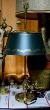 Exquisite Vintage Chapman Empire Bouillotte Tole Lamp picture