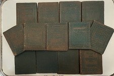 Vintage Little Leather Library 1920s Mini Books Lot of 13 Green Redcroft Edition picture