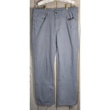 Levis 514 Straight Fit Grey Denim Pants Mens 36x32 Stretch Jeans picture