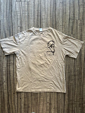 Zara Men's Beige Pablo Graphic Print Crew Neck Short Sleeve T-Shirt Size M picture