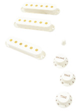 Genuine Fender Pure Vintage '60s Stratocaster/Strat Accessory Kit, VINTAGE WHITE picture