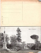 Roma S Sebastiano Postcard Italy 1930s Unposted Vintage Black White Photo Unsent picture